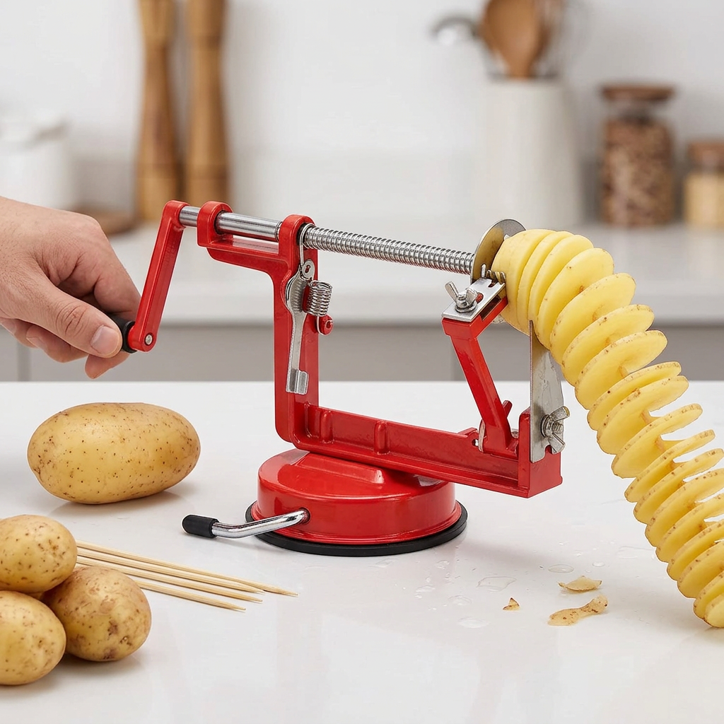 Máquina de Espiropapas | Sorprende con Picoteos Gourmet en uso